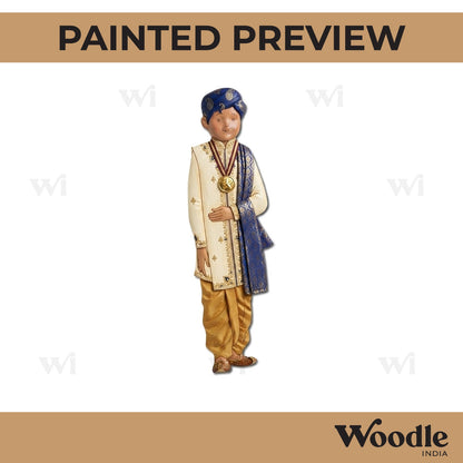 South Indian Man In Panche Pre Marked MDF Design 1