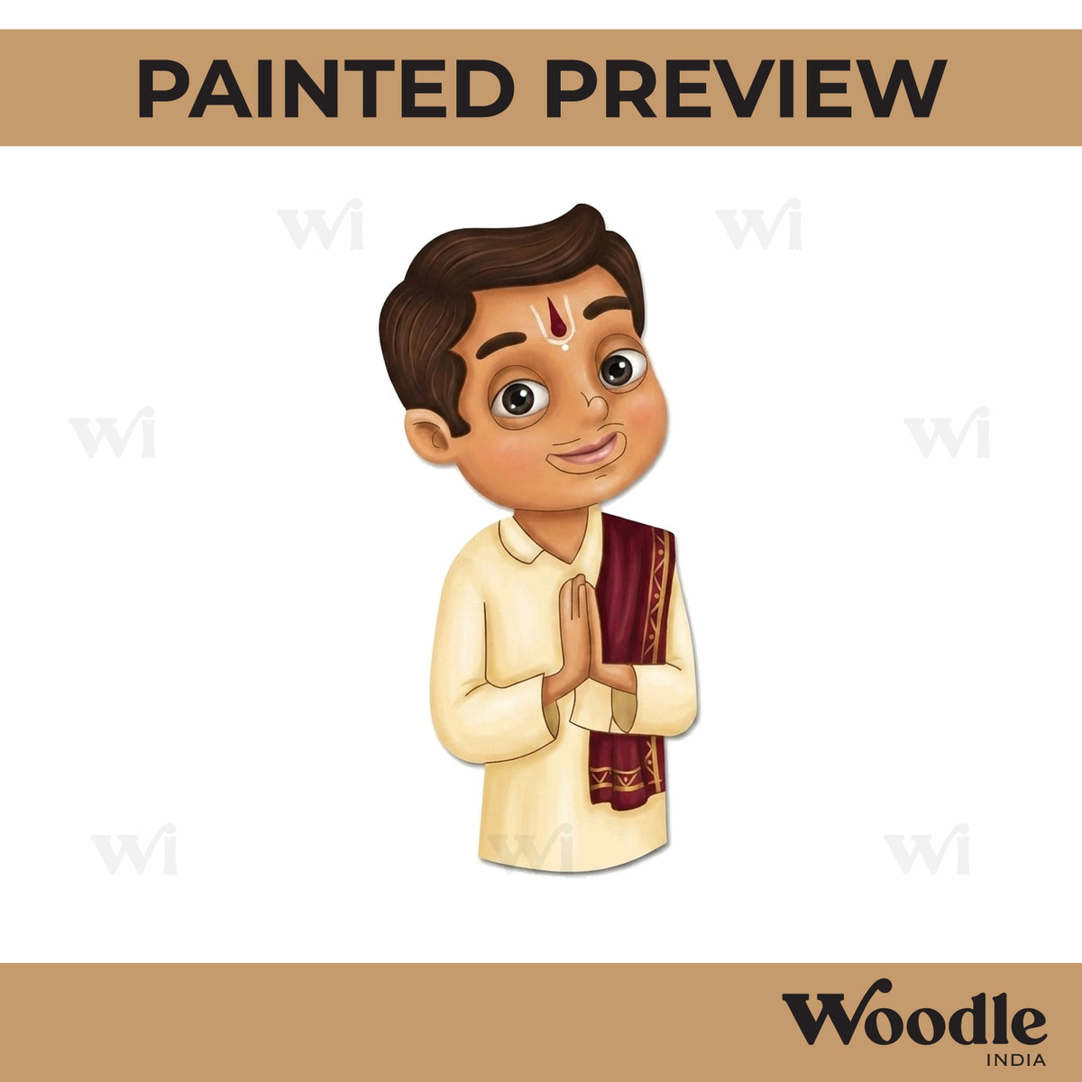 South Indian Man Pre Marked MDF Design 2