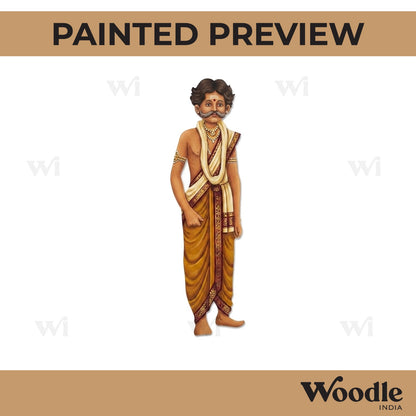 South Indian Man Pre Marked MDF Design 3
