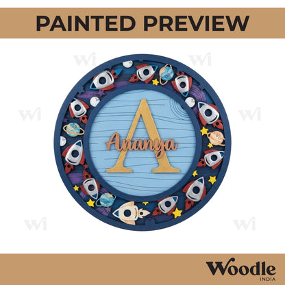 Space Nameplate MDF Design 14