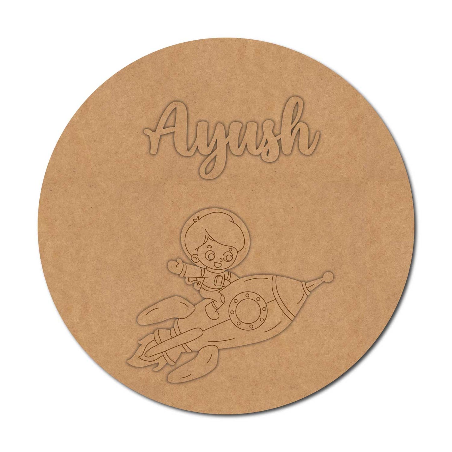 Space Nameplate MDF Design 16