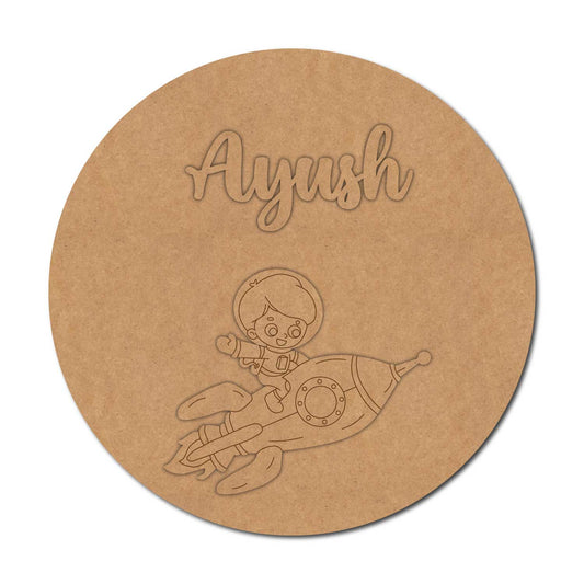 Space Nameplate MDF Design 16
