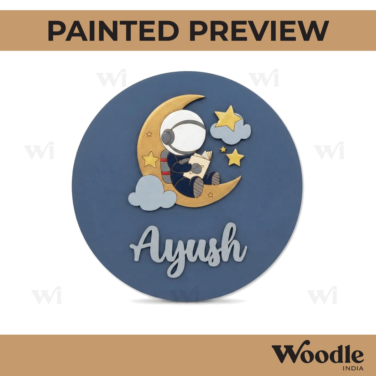 Space Nameplate MDF Design 17