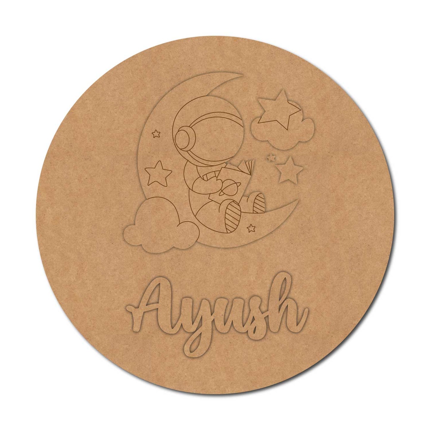 Space Nameplate MDF Design 17