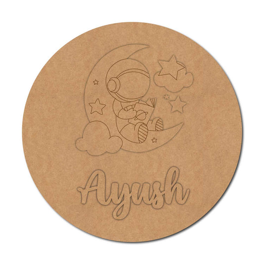 Space Nameplate MDF Design 17