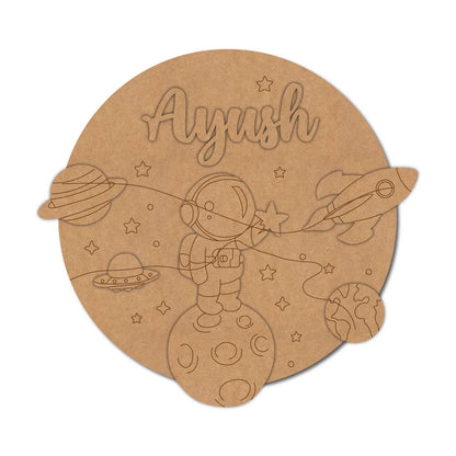 Space Nameplate MDF Design 19