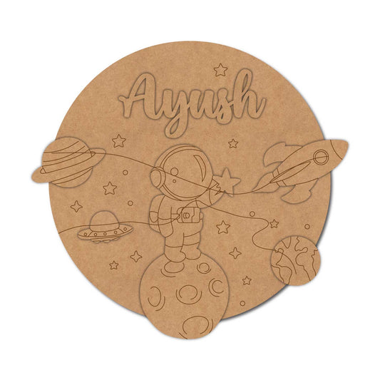 Space Nameplate MDF Design 19
