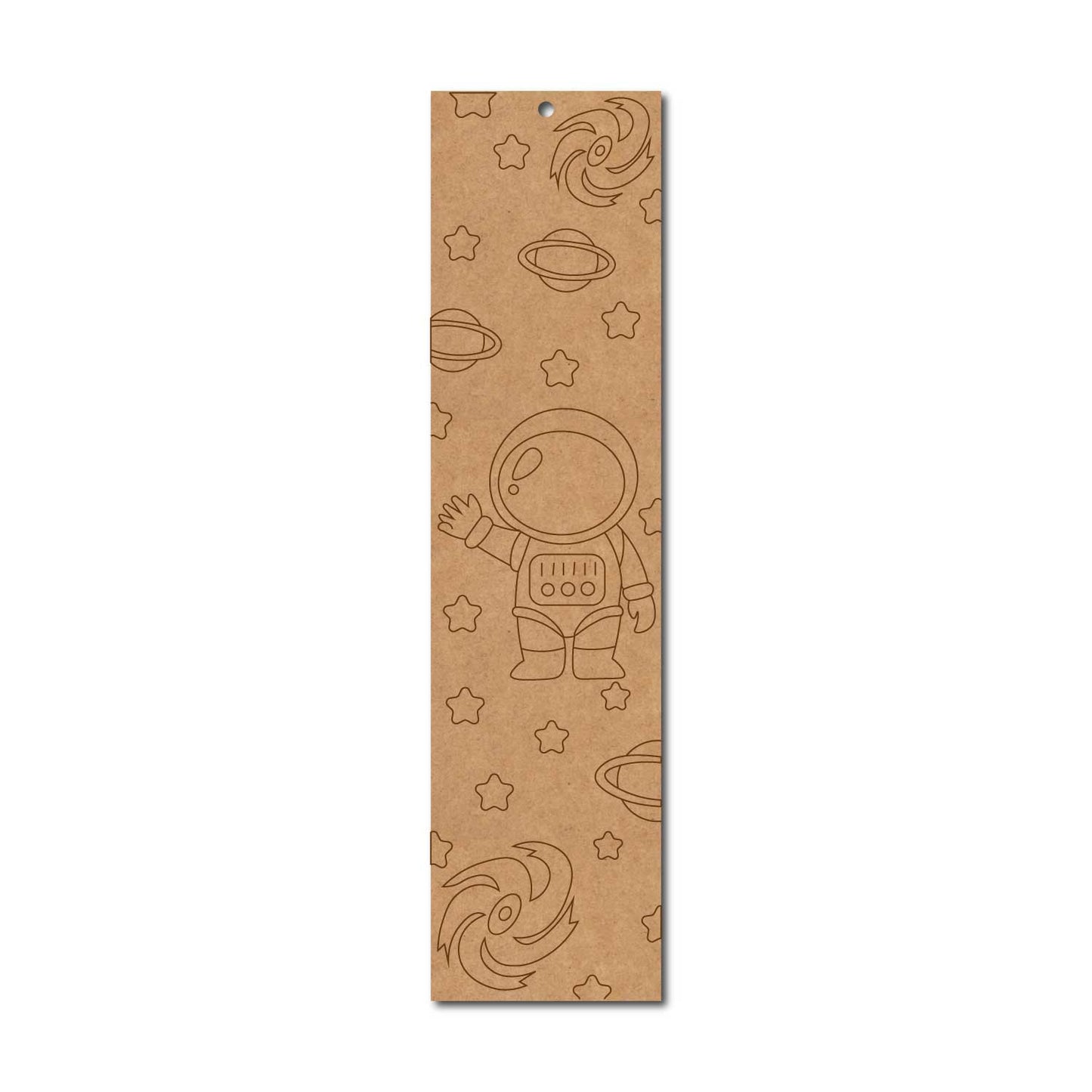 Space Theme Bookmark Pre Marked MDF Design 1