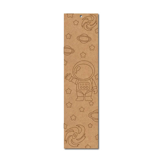 Space Theme Bookmark Pre Marked MDF Design 1