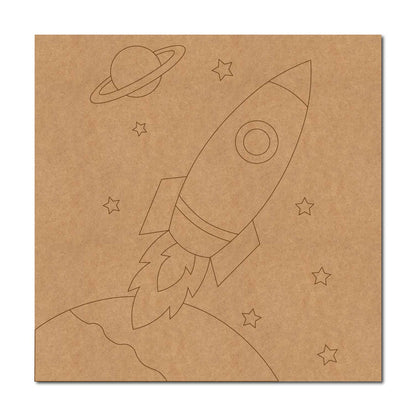 Space Theme Pre Marked Base MDF Design 1