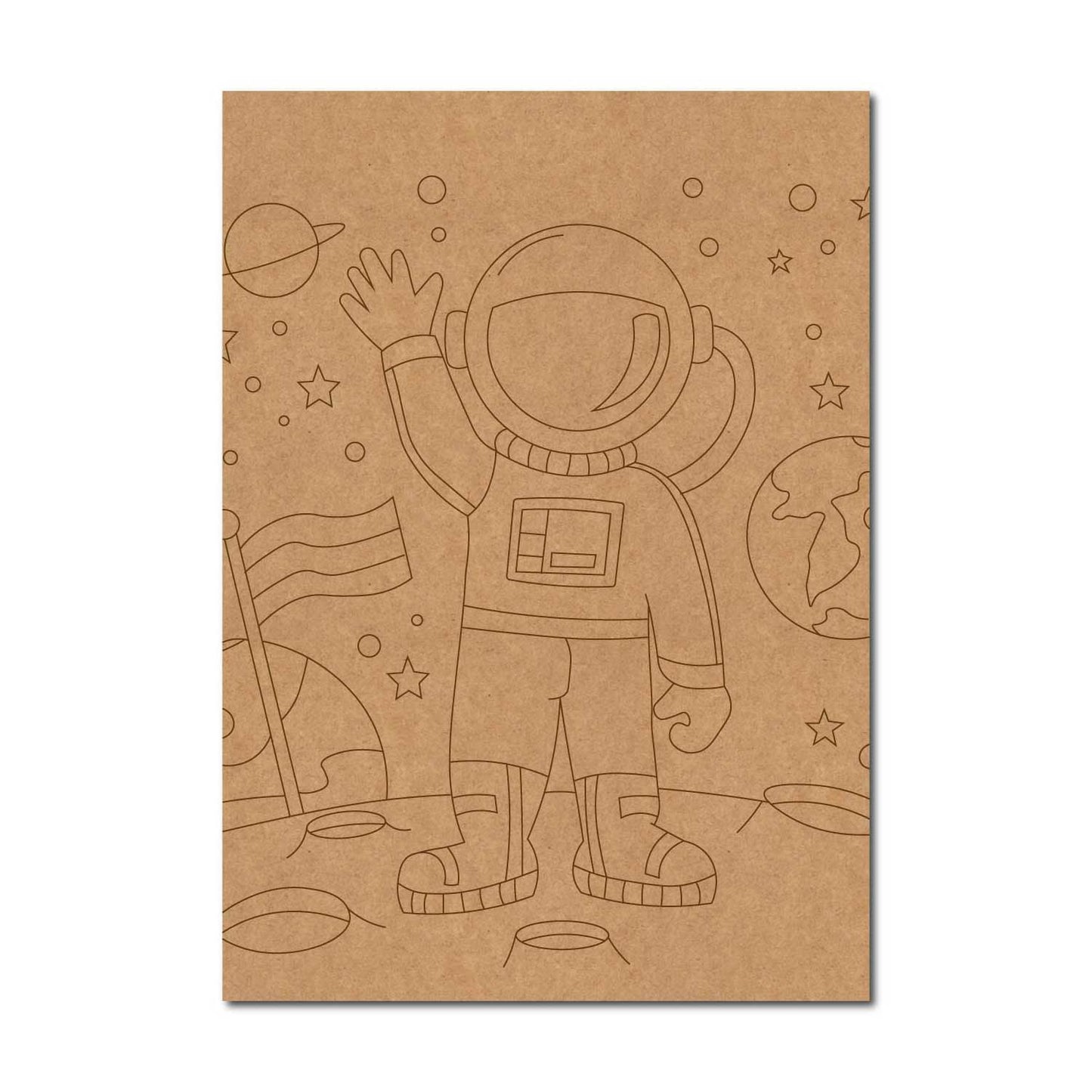 Space Theme Pre Marked Base MDF Design 2