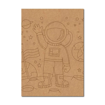 Space Theme Pre Marked Base MDF Design 2