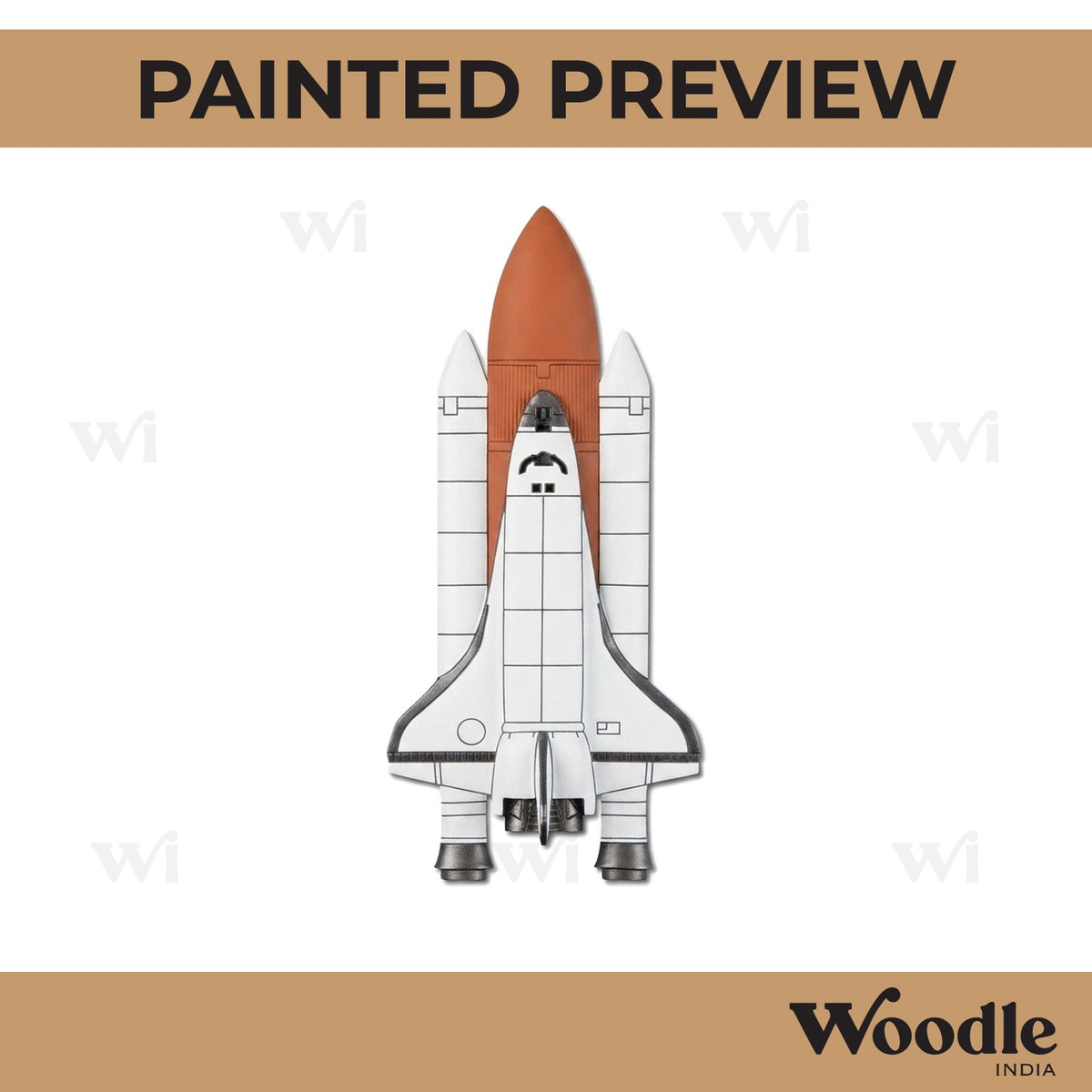 Space Shuttle Pre Marked MDF Design 1