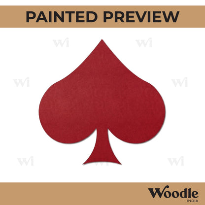 Spade Poker Cutout MDF Design 1