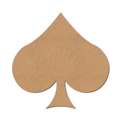 Spade Poker Cutout MDF Design 1