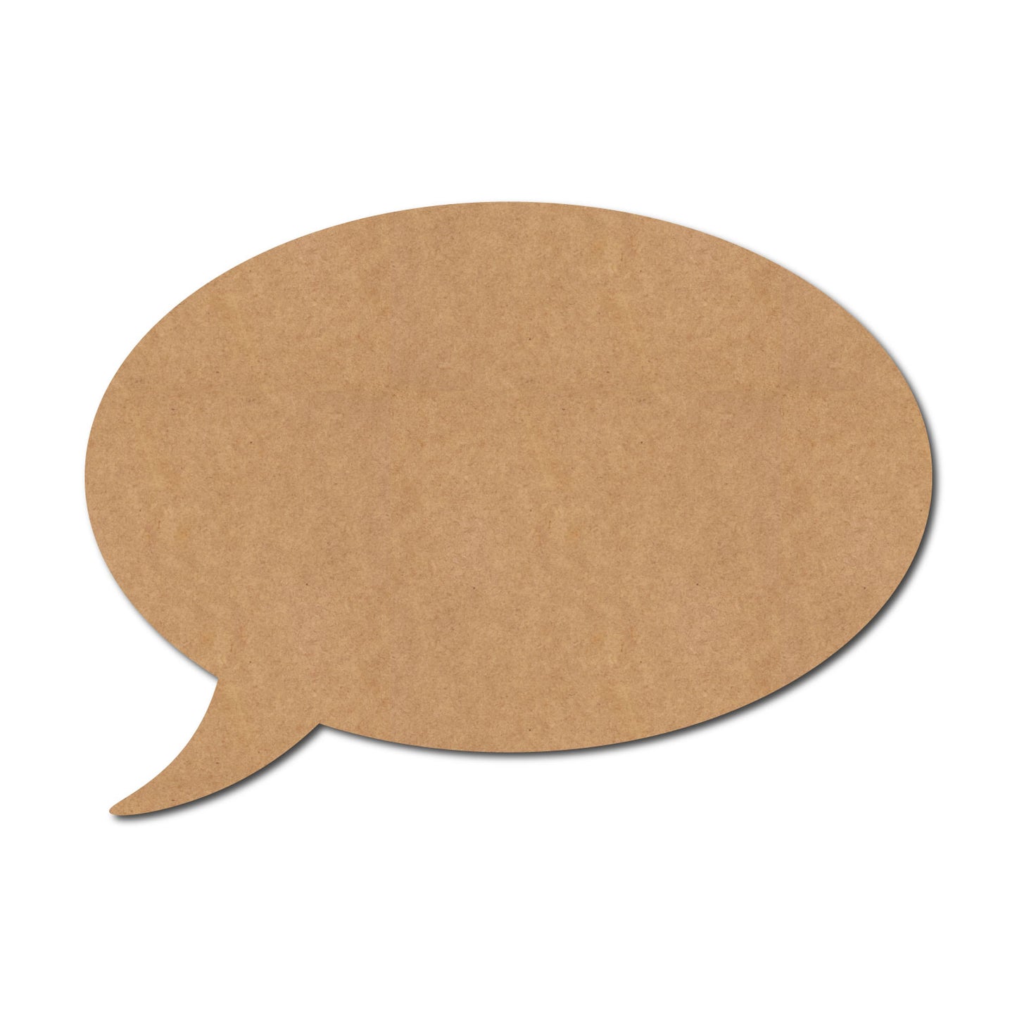 Speech Thought Bubble Cutout MDF Design 1