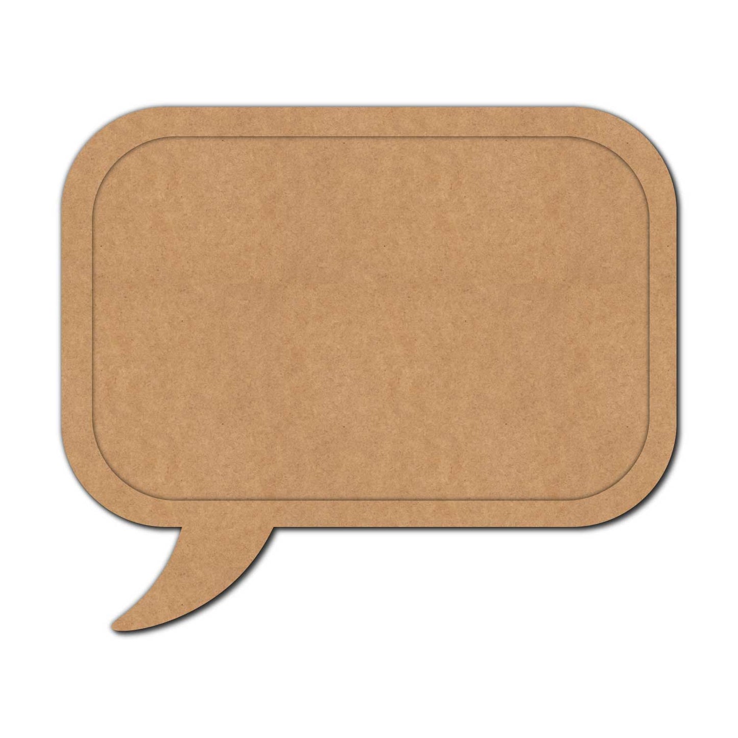Speech Thought Bubble Two Layered Base MDF Design 1