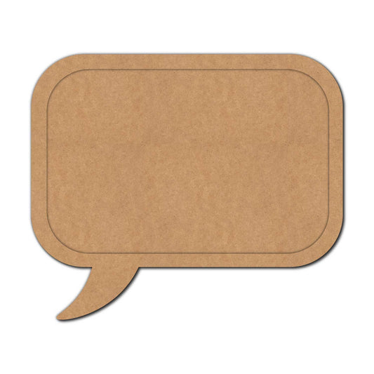 Speech Thought Bubble Two Layered Base MDF Design 1
