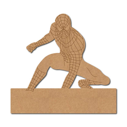 Spiderman Nameplate Pre Marked MDF Design 1