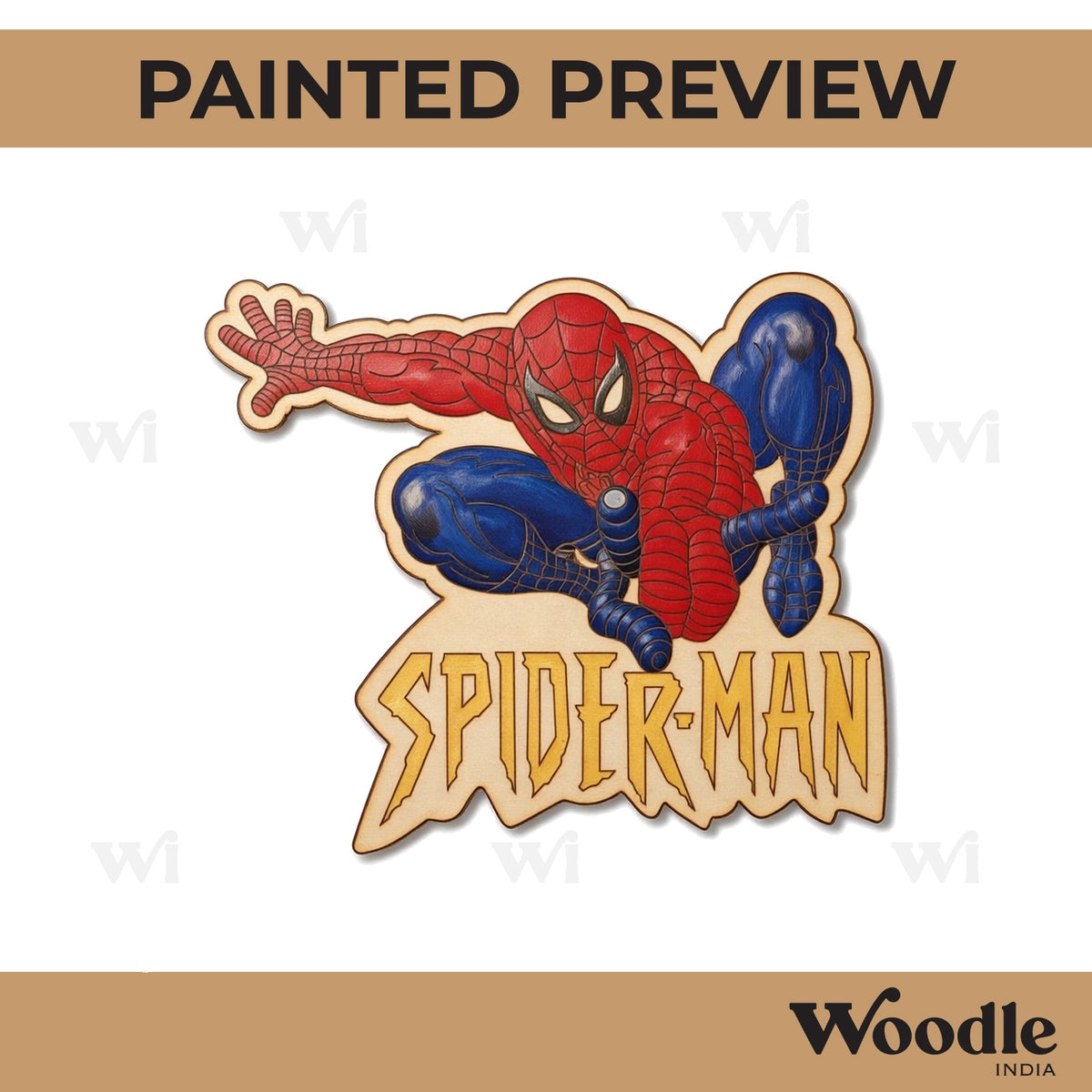 Spiderman Pre Marked Base MDF Design 2