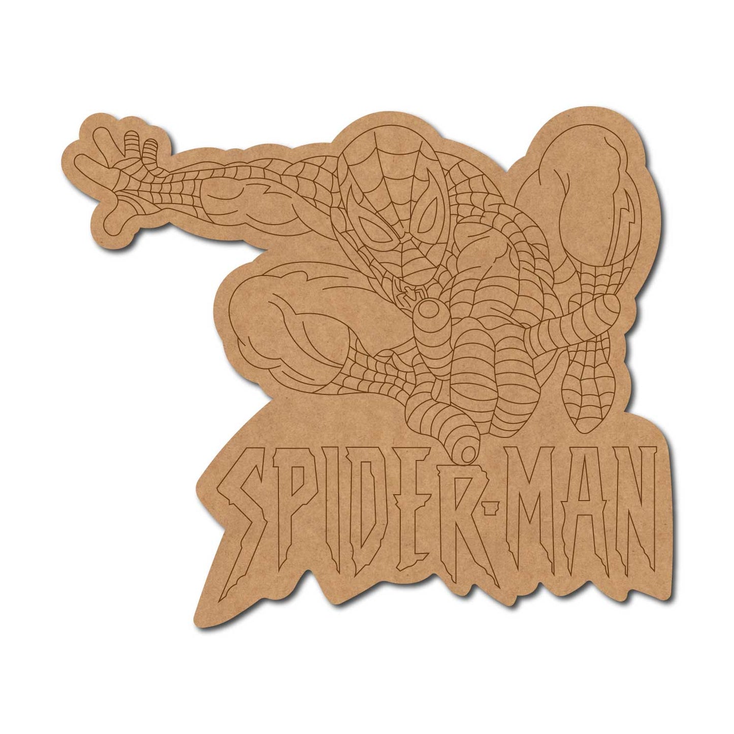 Spiderman Pre Marked Base MDF Design 2