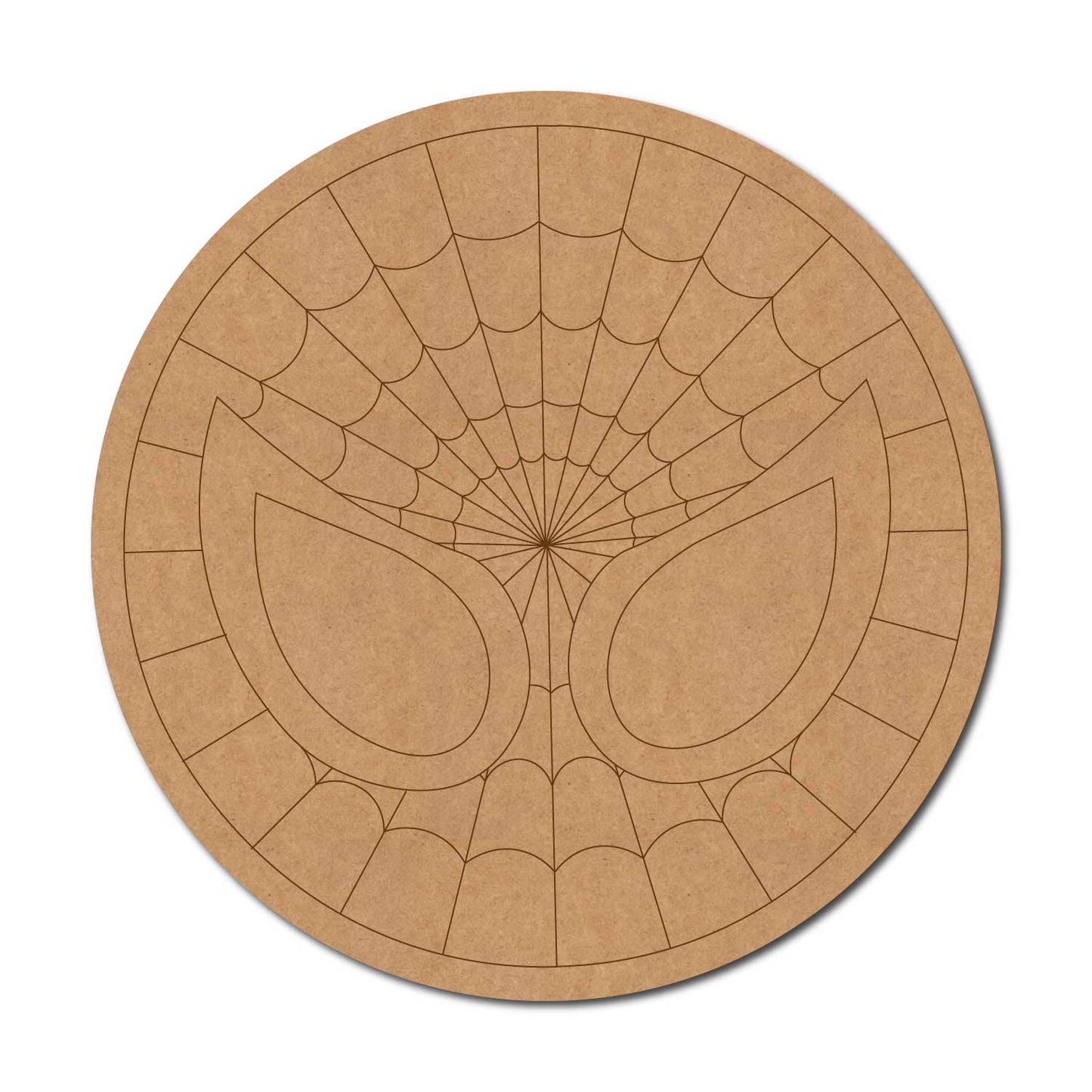 Spiderman Pre Marked Round MDF Design 1