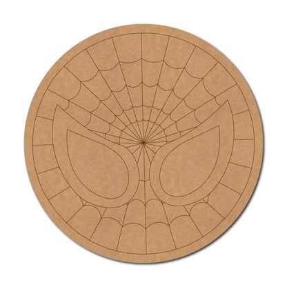 Spiderman Pre Marked Round MDF Design 1
