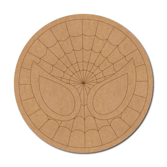 Spiderman Pre Marked Round MDF Design 1