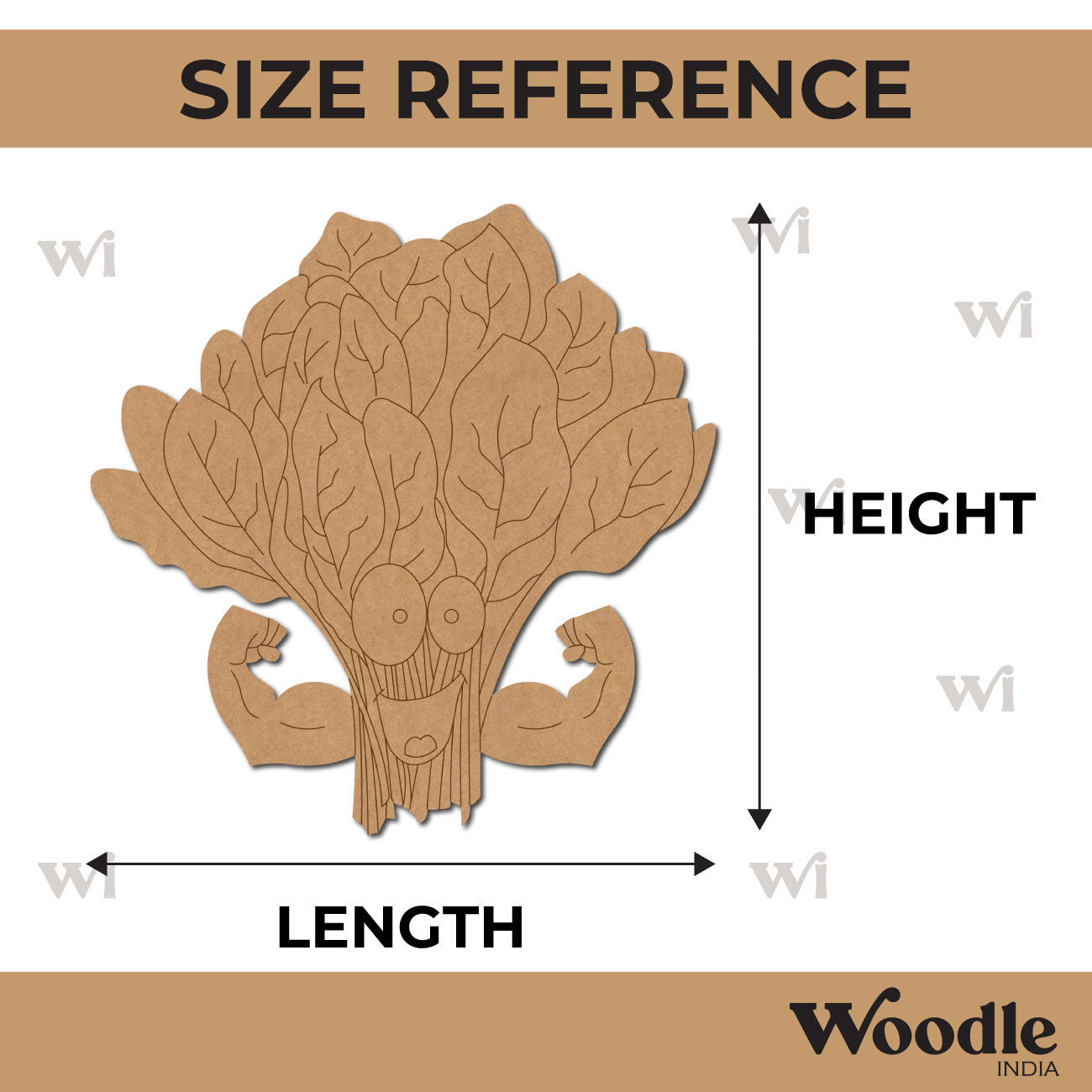 Spinach Pre Marked MDF Design 2