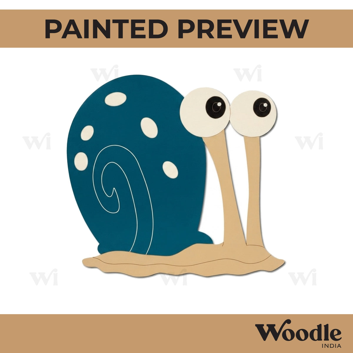 Spongebob Snail Pre Marked MDF Design 1