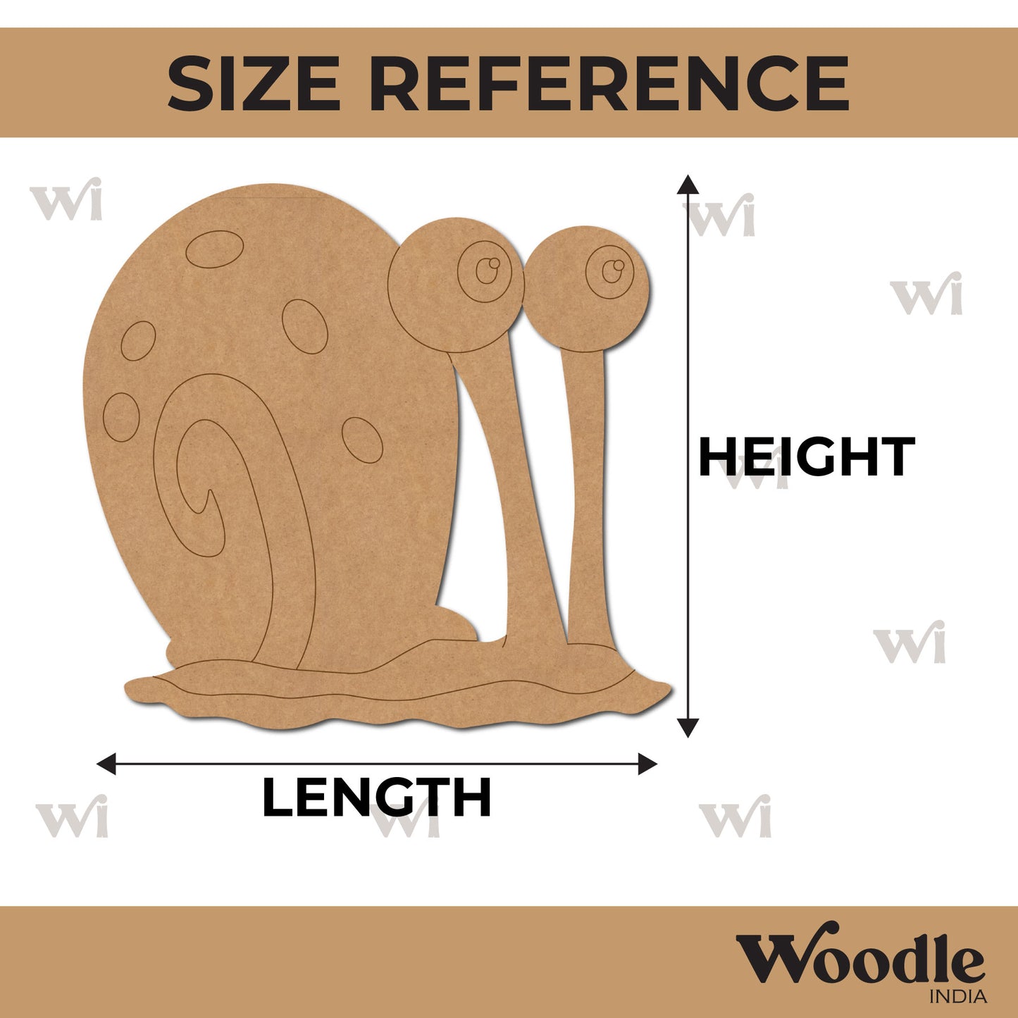 Spongebob Snail Pre Marked MDF Design 1