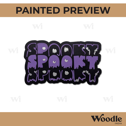 Spooky Halloween Pre Marked Base MDF Design 1