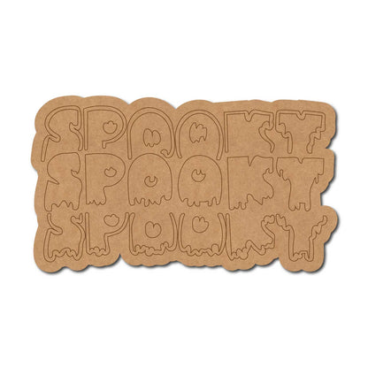 Spooky Halloween Pre Marked Base MDF Design 1