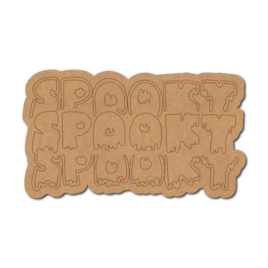 Spooky Halloween Pre Marked Base MDF Design 1