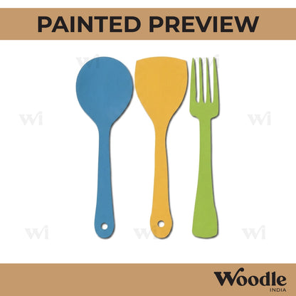 Spoon Fork Set MDF Design 1