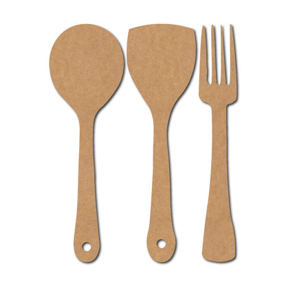 Spoon Fork Set MDF Design 1