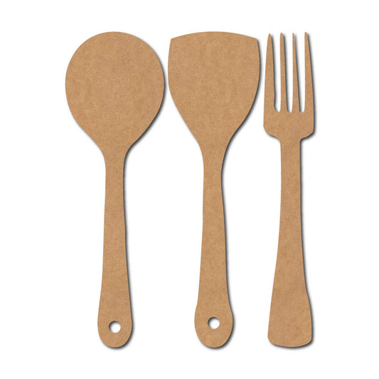 Spoon Fork Set MDF Design 1