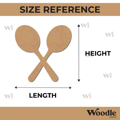 Spoons Cutout MDF Design 1
