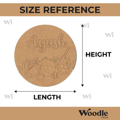 Sports Nameplate MDF Design 1