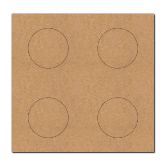 Square Multiple Diya Tealight Holder MDF Design 1
