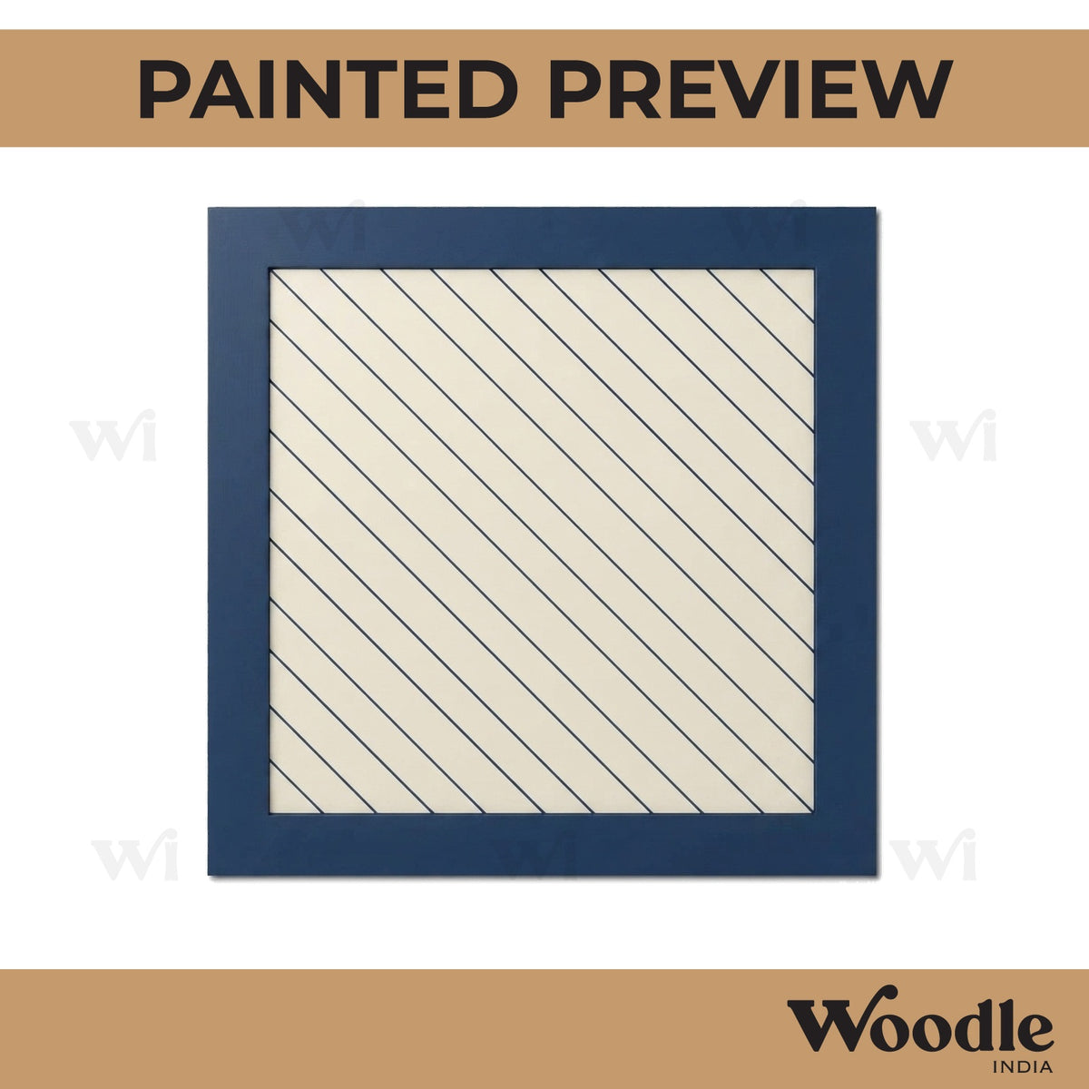 Square Pre Marked Base MDF Design 1
