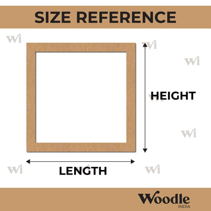 Square Ring Cutout MDF Design 1