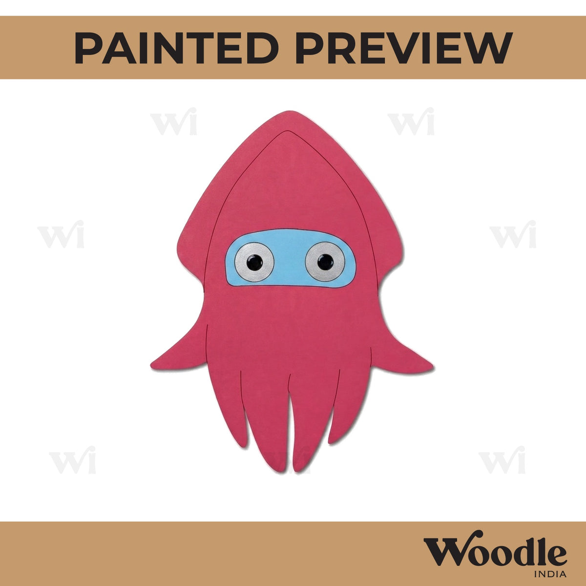 Squid Mario Pre Marked MDF Design 1