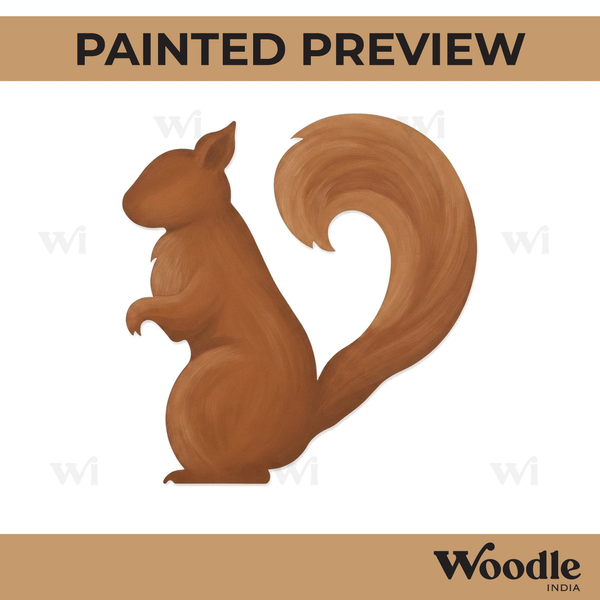 Squirrel Cutout MDF Design 1
