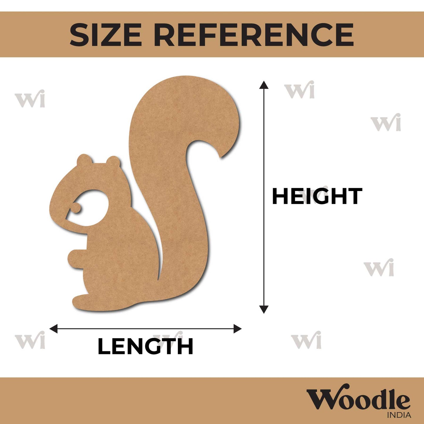 Squirrel Cutout MDF Design 2