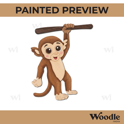 Squirrel Monkey Pre Marked MDF Design 1