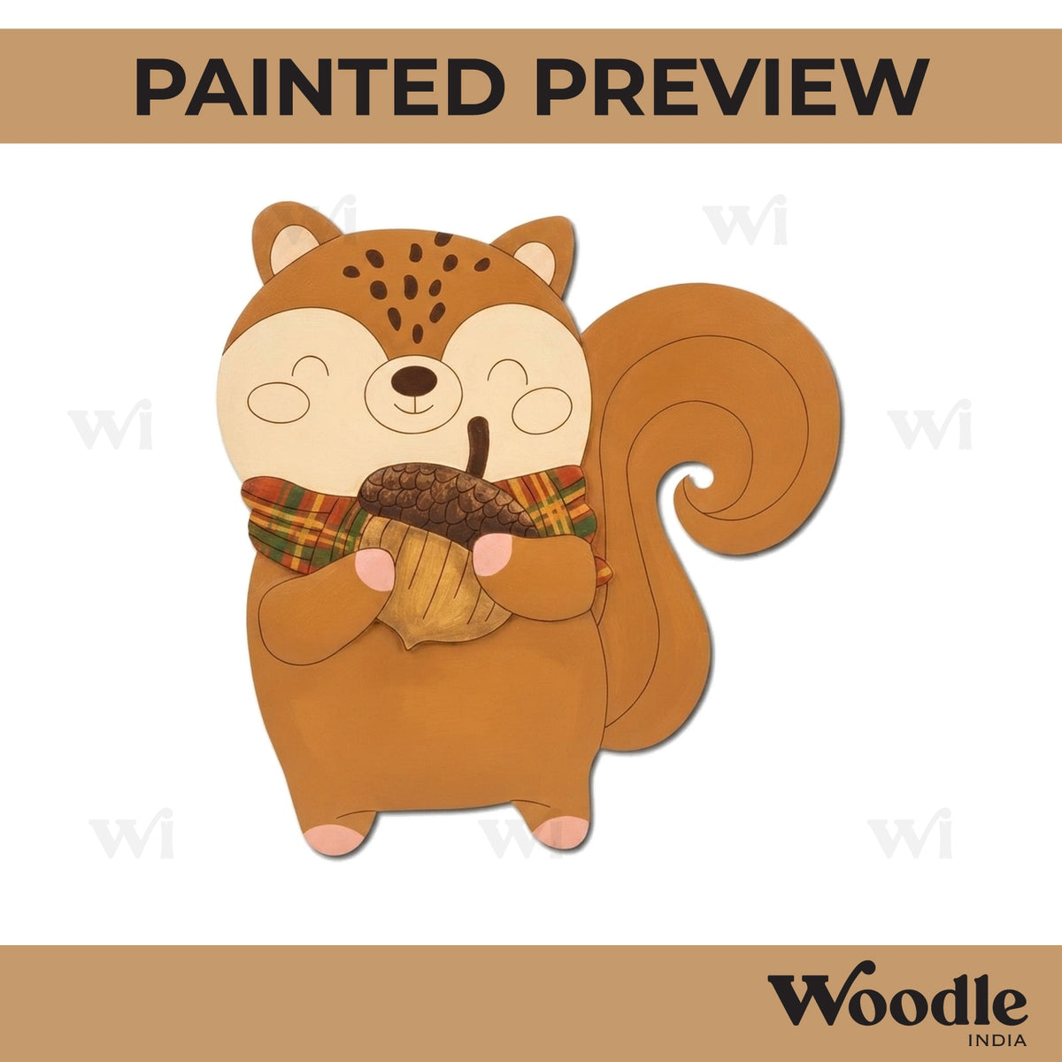 Squirrel Pre Marked MDF Design 1