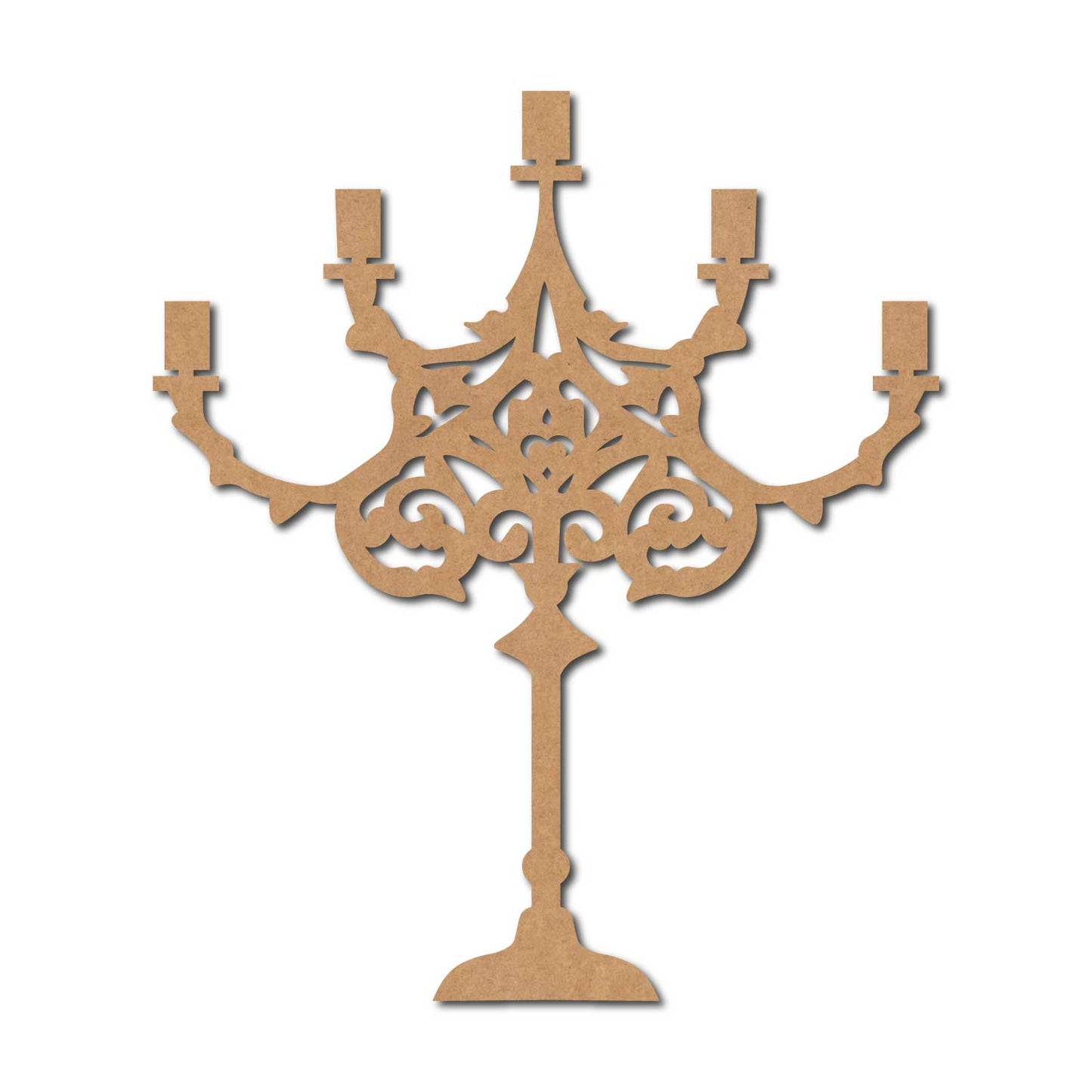 Standing Chandelier Cutout MDF Design 1