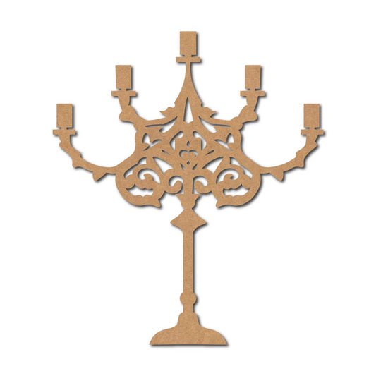 Standing Chandelier Cutout MDF Design 1