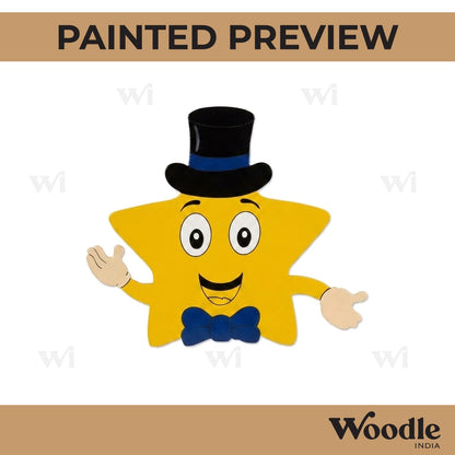Star Cartoon Pre Marked MDF Design 1